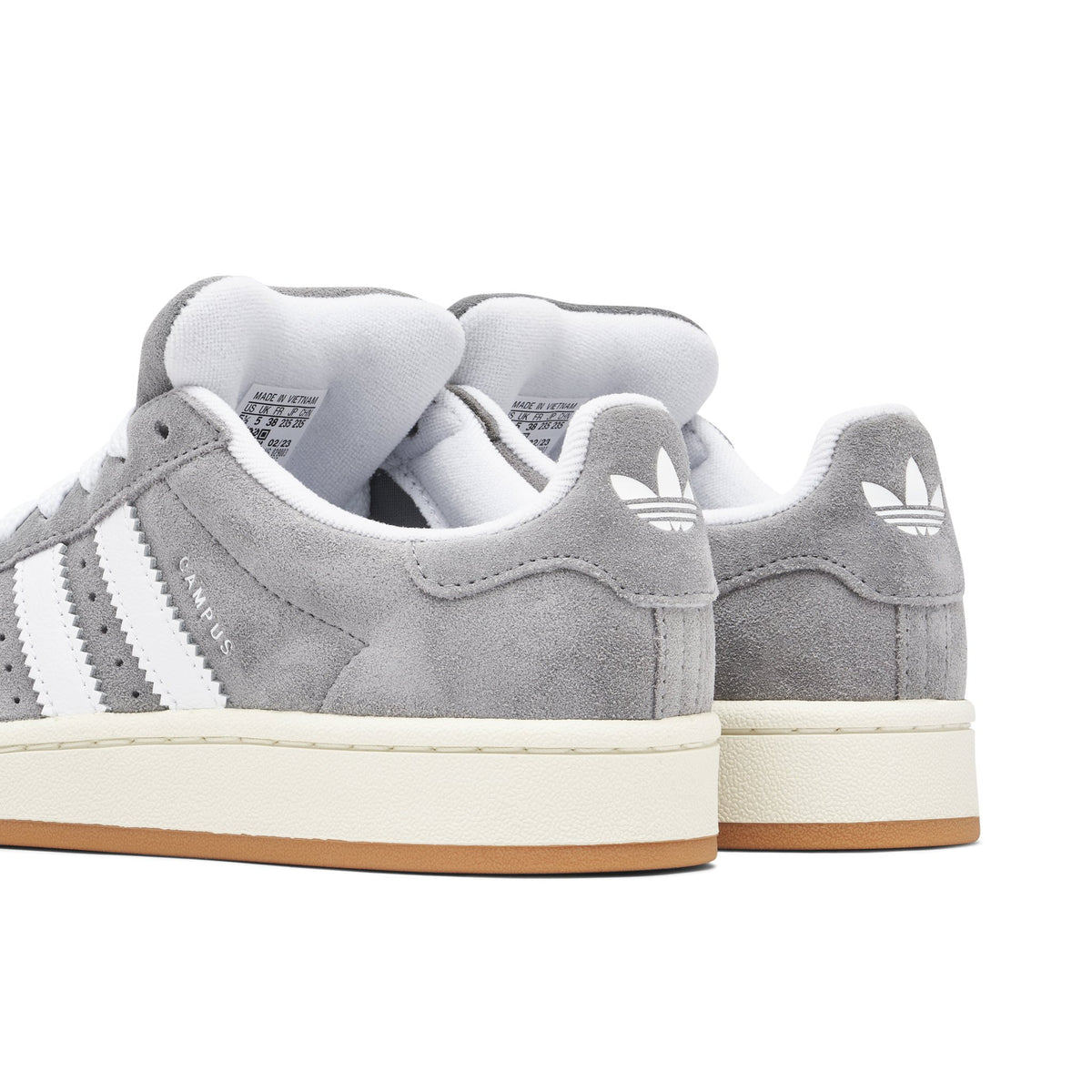 adidas Campus 00s — Grey / White / Gum — product view 3