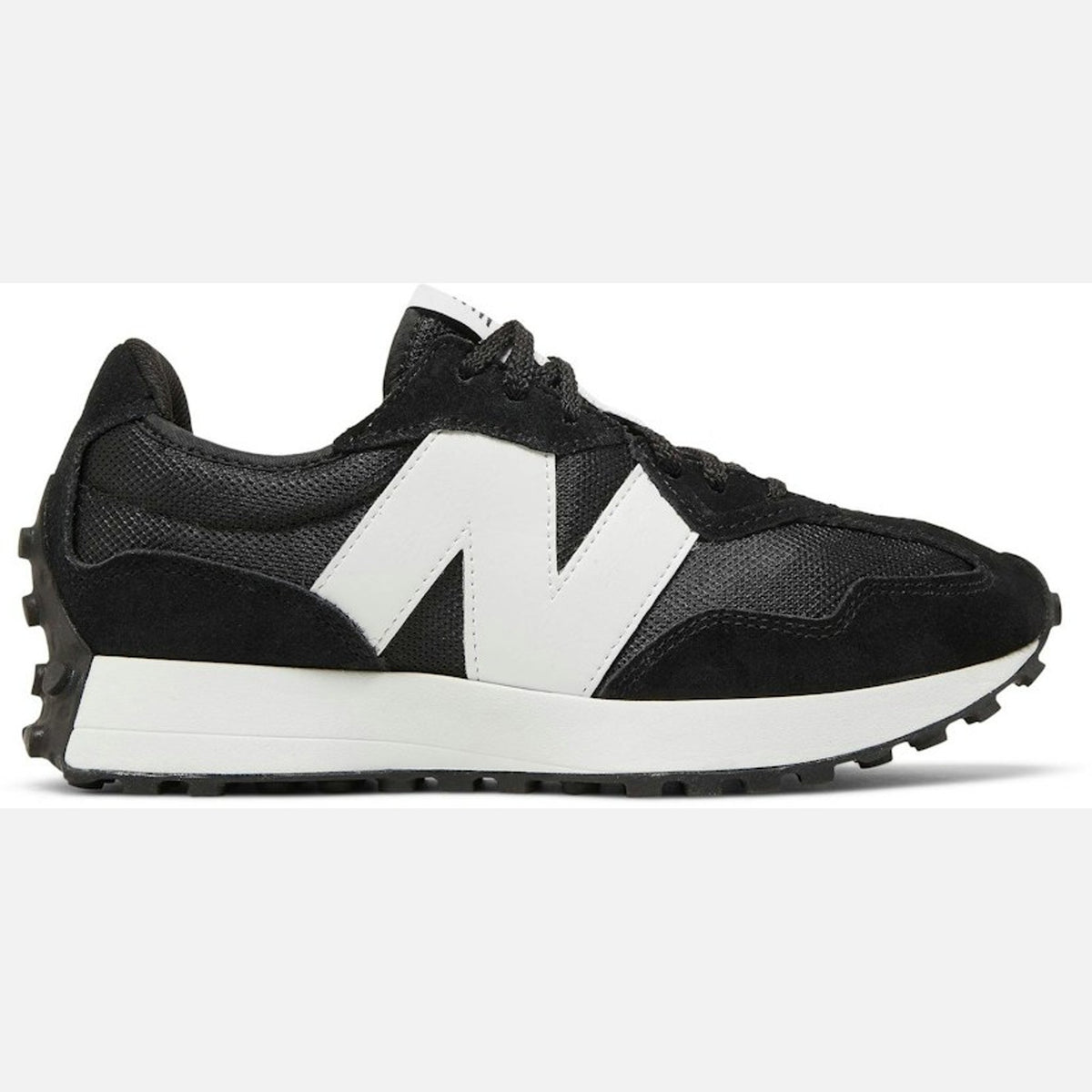 New Balance 327 — White / Black — product view 2
